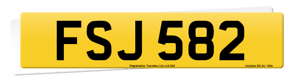 Registration number FSJ 582
